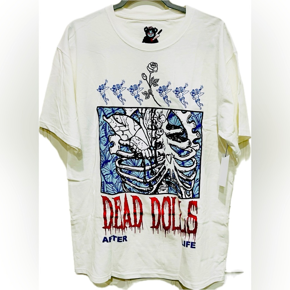 NWT “Dead Dolls” Graphic T-Shirt - White
